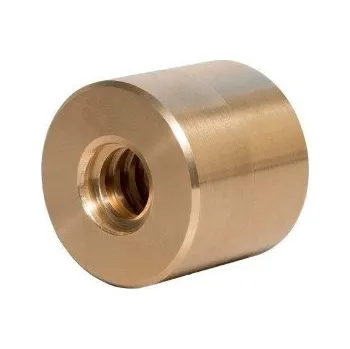 Matice Trapézová jednochodá matice kulatá pravá Tr. 30 x 6 - bronz