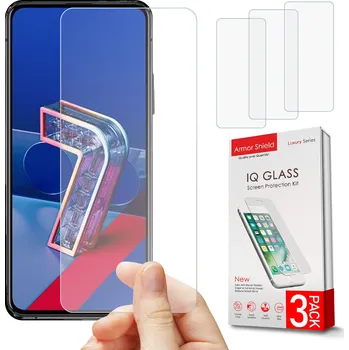 Pouzdro na mobilní telefon Hybridní Sklo ArmorShield pro Asus Zenfone 7, 3 ks