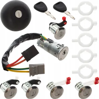 Tuning Modecar DA-28746 spínač zapalování kompletní + 5 x vložky zámku + zátka palivové nádrže