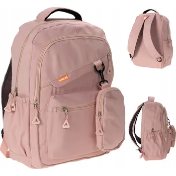 turistický batoh BATOH dámský pánský ŠKOLNÍ 25L LEHKÝ CESTOVNÍ TURISTICKÝ růžový PROSTORNÝ