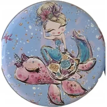 Dóza na potraviny Krabička kulatá dóza/krabička s motivem mořské panny na drobnosti, 17 cm