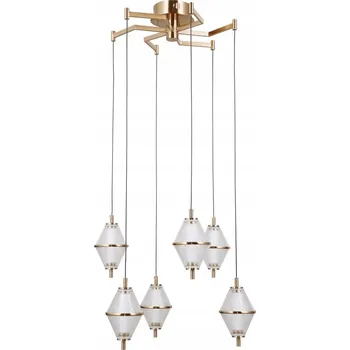 FUENTE Závěsné svítidlo zlaté PND-34395-6-HBR Italux [čokoláda ] LED