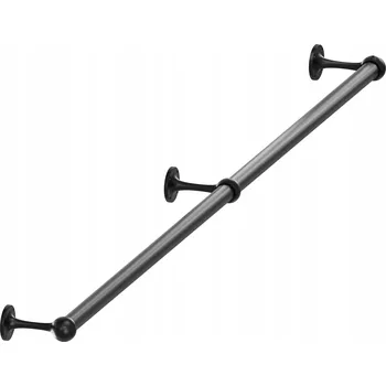 Zábradlí SCHODIŠŤOVÉ ZÁBRADLÍ MADLO NA SCHODY ČERNÉ fi 25mm 148 cm NAZARE