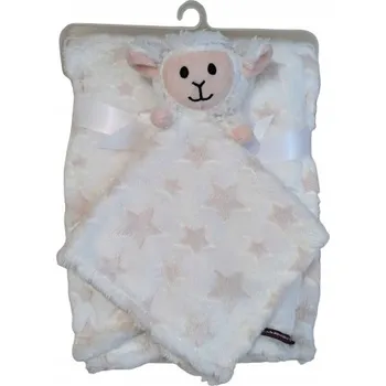 Dětská deka BotoBaby Mazlíček + deka 75x100 cm béžová ovečka DÁREK