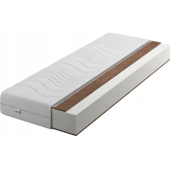 Matrace Pěnová Matrace 100x200 16cm H4 tvrdá stříbrná + 2x kokos oboustranná