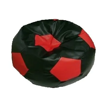 Sedací pytel Sedací vak černo červená fotbalový míč TiaHome