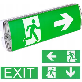 Nouzové osvětlení NOUZOVÉ SVÍTIDLO EXIT S LED 1W IP65 1H EVAKUAČNÍ SVÍTIDLO IP20