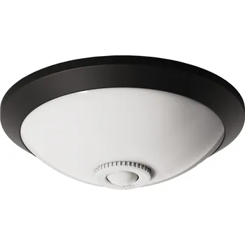 HOROZ Stropní Svítidlo Stropní Svítidlo s Čidlem Pohybu a Soumraku 360° 2xE27 Černé