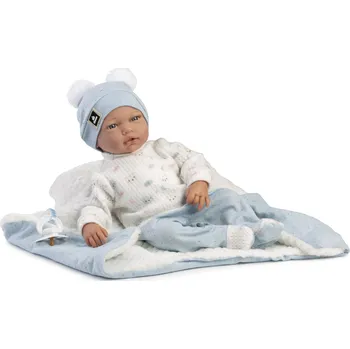 Panenka Guca 885 ADRI - realistická panenka miminko s měkkým látkovým tělem - 38 cm