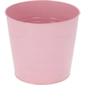 Květináč Květináč obal 17 cm kovový růžový