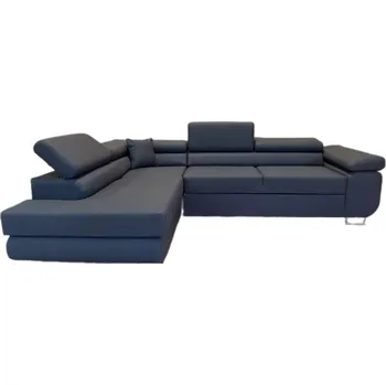 Sedací souprava Rozkládací rohová sedačka STEVIA tmavě šedá II