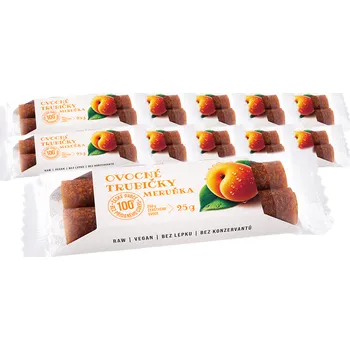 Sušené ovoce Ovocné trubičky - meruňka 10 + 1 ZDARMA