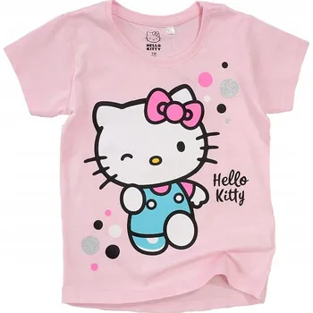 Dívčí tričko EplusM dětské tričko růžové bavlna velikost 104