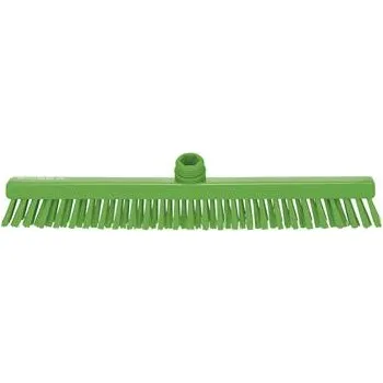 Kartáč na podlahu PBT zelené barvy na středně tvrdé nečistoty 400 x 50 mm