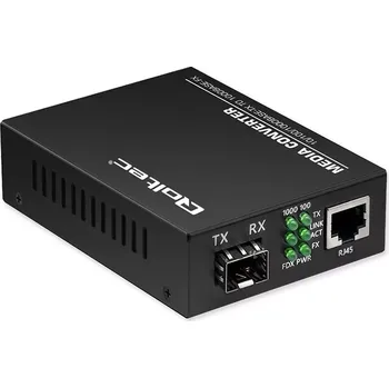 Switch Dwoucestný mediakonvertor SWITCH Ethernet 1x RJ45 1x SFP | 1000 Mb/s | 5V