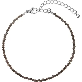 Oblečení a móda Náramek s pravými grey spinel kameny 43055.3 ocel