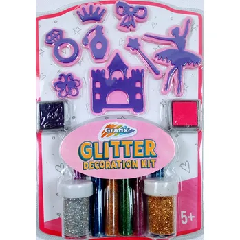 kreativní sada Kreativní sada: třpytky + lepidlo + razítka + inkoust