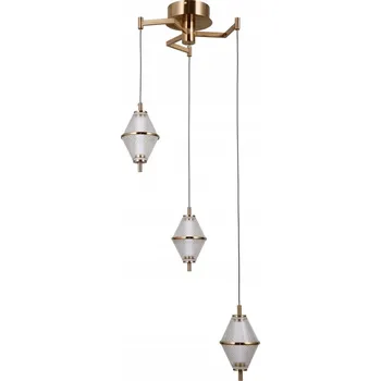 FUENTE Závěsné svítidlo zlaté PND-34395-3-HBR Italux [čokoláda ] LED