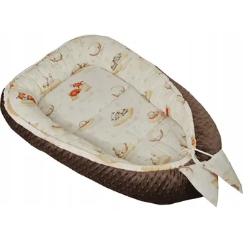 Hnízdečko pro miminko Dětské hnízdečko kokon bavlněné oboustranné PREMIUM MINKY se zavazováním