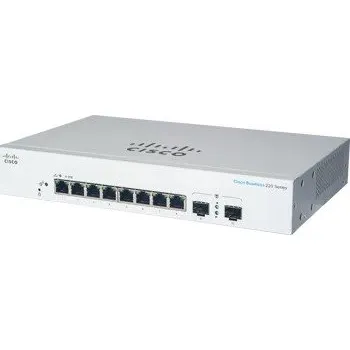 Switch Cisco switch CBS220-8T-E-2G (8xGbE,2xSFP,fanless)