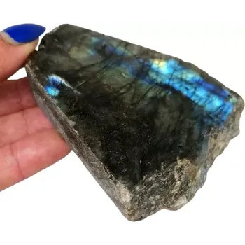 Sběratelství Labradorit AA 230 g – přírodní kámen s leštěnou stranou