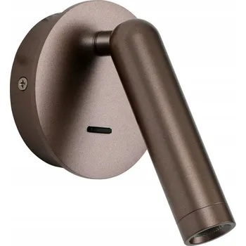 Nástěnné svítidlo Nástěnné svítidlo Italux hnědé s integrovaným LED zdrojem 2,5 W