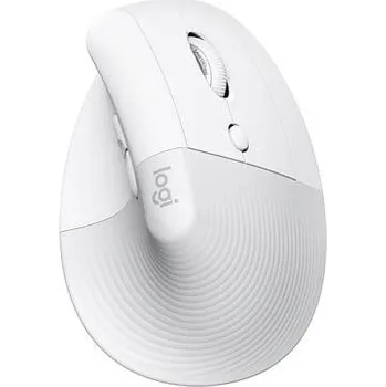 Myš Logitech Lift Vertical Ergonomic Mouse - OFF-WHITE/PALE GREY - EMEA - VÝPRODEJ