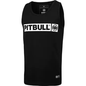 Pánské tričko Pánské tílko PIT BULL Slim Fit Hilltop černé vel. L