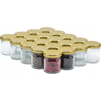 Sklenice SKLENICE na koření, džemy, med, 40 ml, 50 kusů