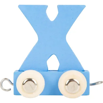 Vláček a vláčkodráha small foot Dřevěný vláček barevná abeceda písmeno X