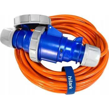 Napájecí kabel Prodlužovací Kabel jednoduchý Hilark 25 m 1 ks zásuvka oranžový