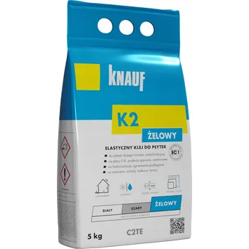 Průmyslové lepidlo Lepidlo na obklady velkého formátu mrazuvzdorné flexibilní na sádrokartonové desky KNAUF 5 kg