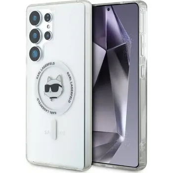 Pouzdro na mobilní telefon KARL LAGERFELD pouzdro pro SAMSUNG S25 Ultra KLHMS25LHLSCHH (Magnetic IML Metal Choupette Head) bílé