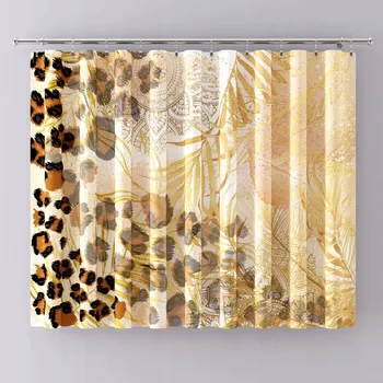 Obraz Záclona z voálu s potiskem - Tygr travnatý, puntíky, na žabky, 270x150 cm