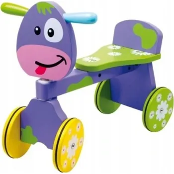 Dřevěná hračka Dřevěná odrážedlo Small Foot 2733 pro děti Kráva