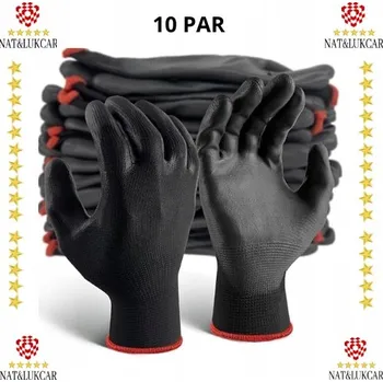 Pracovní rukavice Rukavice NAT&LUKCAR Pracovní Rukavice POLYURETANOVÉ NAT&LUKCAR PU 10/XL velikost 10 - XL 10 párů