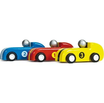 autíčko Le Toy Van Sada závodních autíček na natahování (pullback)