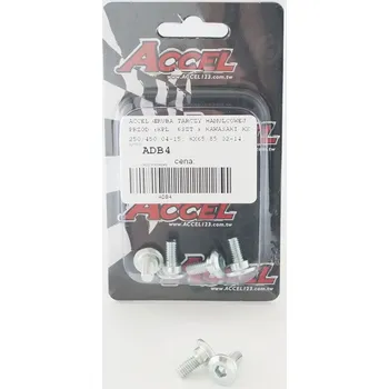 Brzda pro motocykl ACCEL šrouby předního brzdového kotouče (sada 4ks-M6) KAWASAKI KXF 250/450 '04-'18, KX 65/85 '02-'16, KX 125/250 '04-'14, zadní