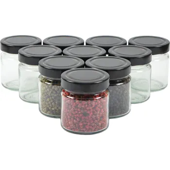 Zavařovací sklenice Skleněná zavařovací sklenice ATENA 225 ml, vysoká kvalita, 10 kusů