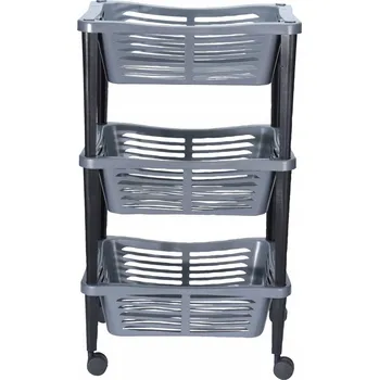 regál VOZÍK regál police na kolečkách 3 úrovně TROLLEY