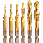 08-959 Sada vrtáků HSS TiN závitových M3.0-M10,Hex 6 ks NEO tools