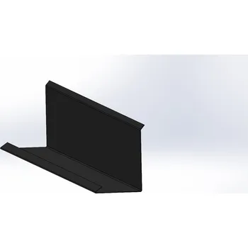 Střecha Lemování zdí - boční Barva: Ral 9005 černá, Lemování zdí - boční: Lemování zdí boční rozvin - 208mm Více barev