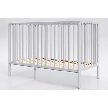 Dětská postýlka Dětská postýlka kojenecké Dominik szary 120x60 kousátka norma EU Lettino