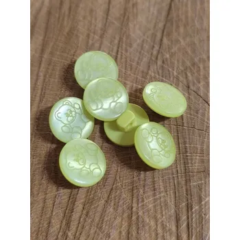 Knoflík Knoflík s medvídkem barva zelená světlá