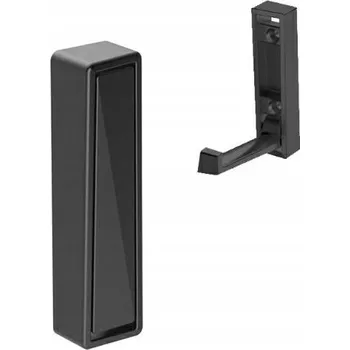 Věšák Skládací nástěnný věšák Zapuštěný věšák 80x25mm Antracit černá 1 Ks