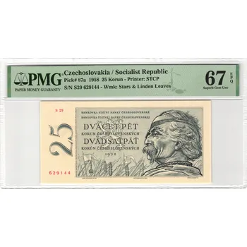25 Korun 1958 S. S 29 PMG 67 EPQ