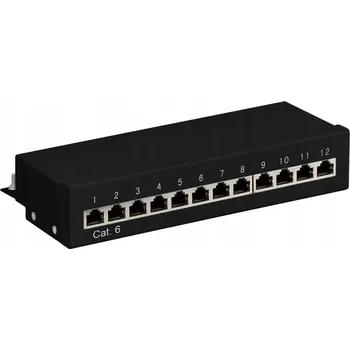 Patch panel Patch panel STP CAT 6 Stíněný 12-portový Goobay
