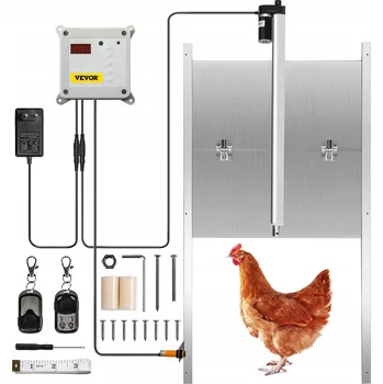 Automatická dvířka do kurníku Vevor s fotobuňkou (30x30 cm)