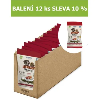 Pamlsek pro psa Mediterranean Natural Serrano Snack Dog Serrano Ham 100 g (12 ks) SLEVA 10 %