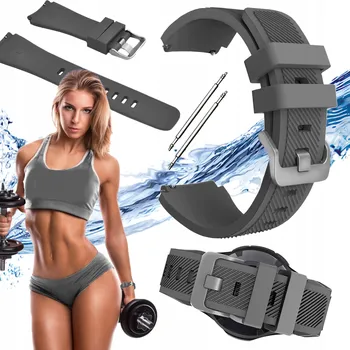 Řemínek na hodinky Řemínek ChronSmarta pro Garmin 20mm šedý